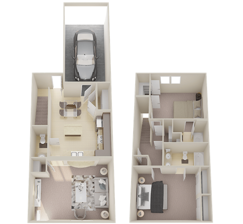 a floor plan of a 2 bedroom apartment